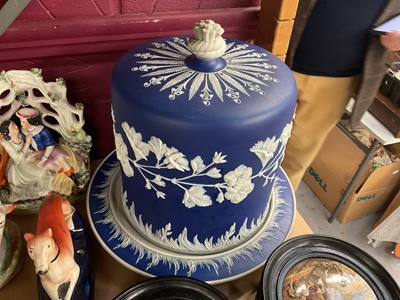 Lot 706 - Victorian Jasperware cheese dome