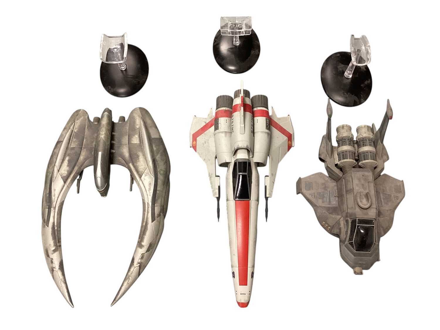 Lot 1862 - Model Cylon Raider, Colonial Raptor & Viper,