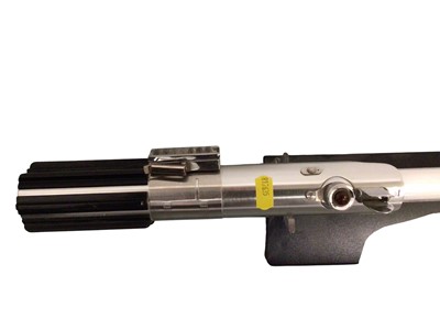 Lot 45 - Master Replicas Star Wars Lightsabers, with stands (2)