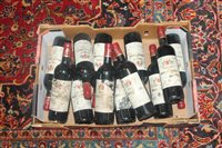 Lot 570 - Wine - twelve bottles, Chateau Du Moulin Rouge...