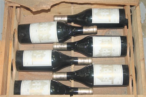 Lot 573 - Wine - six bottles, Chateau Haut Brion Cru...