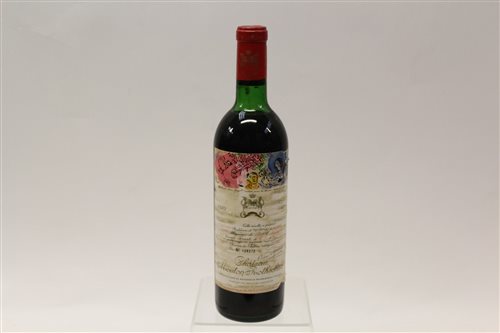 Lot 574 - Wine - one bottle, Chateau Mouton Rothschild 1970