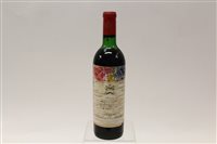 Lot 574 - Wine - one bottle, Chateau Mouton Rothschild 1970