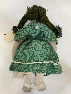 Lot 678 - Rag doll made by Dione Page .60cm high. Provenance: the vendor was friends with Dione Page and taught her children at school