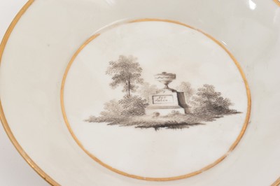 Lot 118 - Group of continental porcelain, including a Tournai plate, circa 1780, with moulded edge, painted in underglaze blue with flowers in the oriental style, together with a German cup and saucer pai...