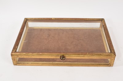 Lot 947 - Mid 19th century gilt wood and glazed table top display cabinet