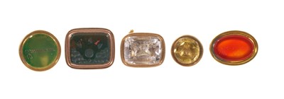 Lot Group of five Regency seals to include 'We Part To Meet Again', 'Mi Fido' and three others (5)