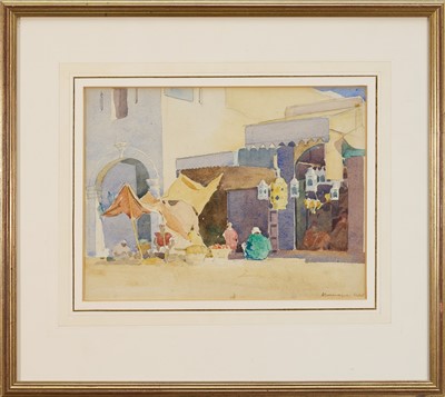 Lot 1351 - *Alexander Graham Munro (1903-1985) pencil and watercolour - Rabat, 1927, signed and inscribed, 22cm x 29cm, in glazed gilt frame