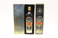 Lot 593 - Whiskey - two bottles, Bushmills Black Bush,...