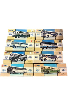 Lot 1846 - Corgi Classics diecast American Livery vintage buses, boxed (41)
