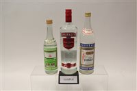 Lot 598 - Vodka - six bottles, Genuine Russian Vodka,...