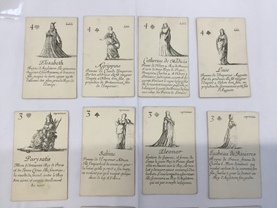 Lot 1076 - Complete deck of playing cards - reproduction of 'Le Jeu des Reines Ronormee'