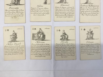 Lot 1076 - Complete deck of playing cards - reproduction of 'Le Jeu des Reines Ronormee'