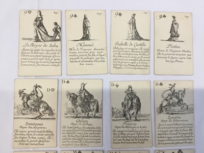 Lot 1076 - Complete deck of playing cards - reproduction of 'Le Jeu des Reines Ronormee'