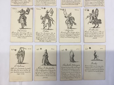 Lot 1076 - Complete deck of playing cards - reproduction of 'Le Jeu des Reines Ronormee'