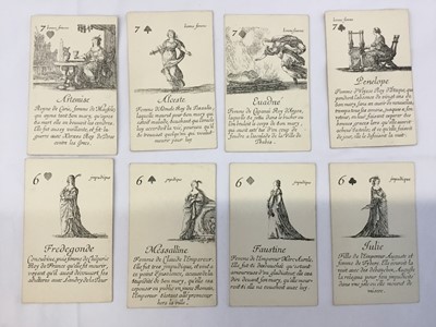 Lot 1076 - Complete deck of playing cards - reproduction of 'Le Jeu des Reines Ronormee'