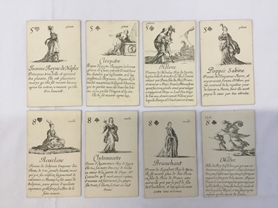 Lot 1076 - Complete deck of playing cards - reproduction of 'Le Jeu des Reines Ronormee'