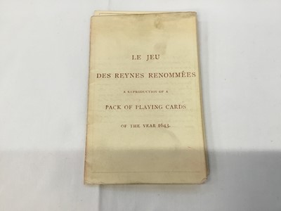 Lot 1076 - Complete deck of playing cards - reproduction of 'Le Jeu des Reines Ronormee'