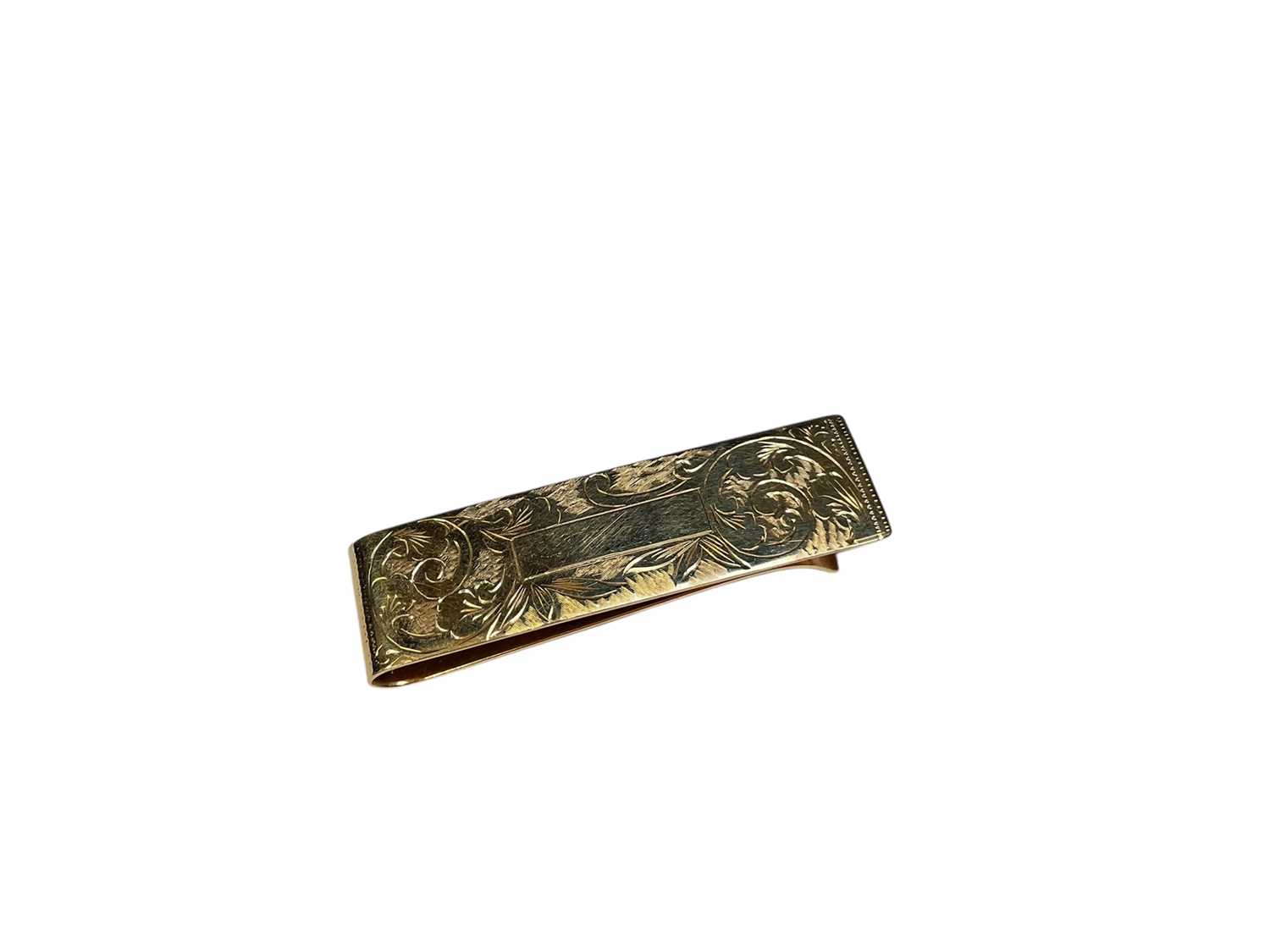 Lot 89 - 9ct gold money clip
