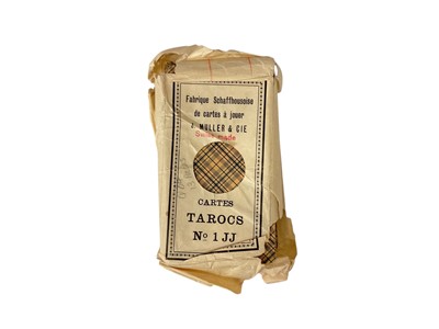 Lot 1085 - Complete deck of 78 antique Tarot cards, by J Muller and Cie