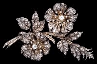 Lot 604 - Fine 19th century diamond 'en tremblant'...