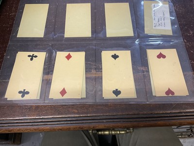 Lot 1077 - Scarce Karl Gerich 'Early English Pattern' deck of 52 playing cards, belivered to be his first...