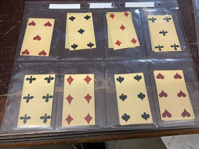 Lot 1077 - Scarce Karl Gerich 'Early English Pattern' deck of 52 playing cards, belivered to be his first...