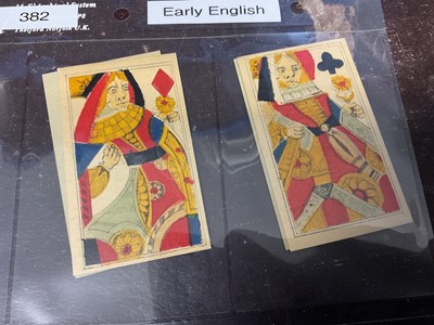 Lot 1077 - Scarce Karl Gerich 'Early English Pattern' deck of 52 playing cards, belivered to be his first...