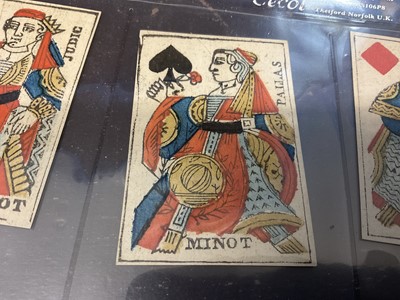 Lot 1080 - Rare deck of Paris Pattern 'Revolutionary' 'Corrected' playing cards, circa 1790