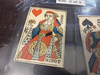 Lot 1080 - Rare deck of Paris Pattern 'Revolutionary' 'Corrected' playing cards, circa 1790