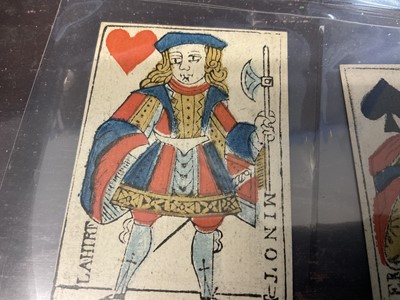 Lot 1080 - Rare deck of Paris Pattern 'Revolutionary' 'Corrected' playing cards, circa 1790