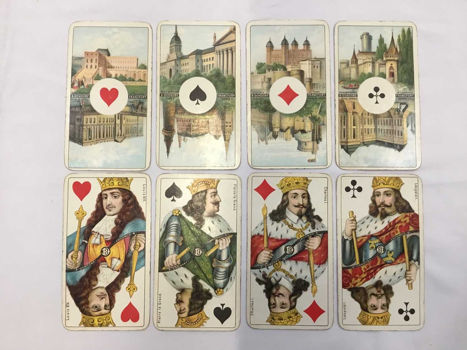Lot 1082 - Complete deck of Dondorf of Frankfurt Tarock cards, late 19th century