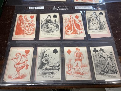 Lot 1083 - Complete set of Reynold's comic fortune telling cards, circa 1863