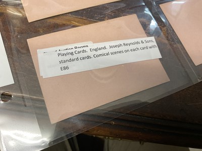 Lot 1083 - Complete set of Reynold's comic fortune telling cards, circa 1863