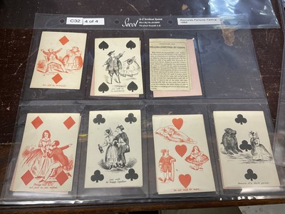 Lot 1083 - Complete set of Reynold's comic fortune telling cards, circa 1863