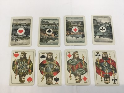 Lot 1086 - Complete deck of 52 Wust house pattern, type A playing cards by Goodall for Brazil