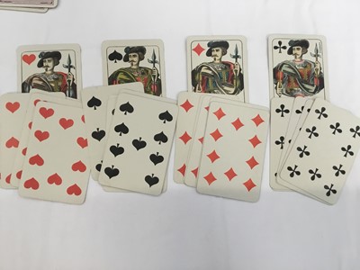 Lot 1086 - Complete deck of 52 Wust house pattern, type A playing cards by Goodall for Brazil