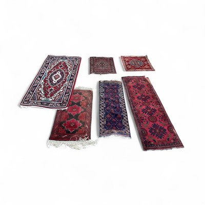 Lot 5385 - Six various modern small rugs