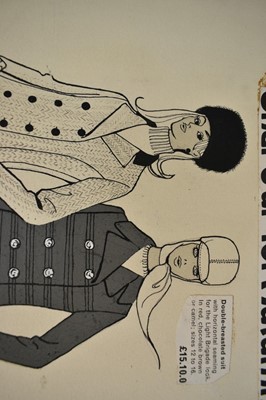 Lot 1459 - Sonya Todd (Contemporary), mixed media fashion drawing, 1960s, 55 x 40cm