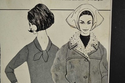 Lot 1461 - Sonya Todd (Contemporary), pencil working sketch for a fashion illustration for Bentalls, signed and dated 1963, 49 x 31cm, glazed frame, together with a framed print of the final advert. (2)