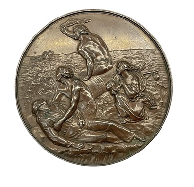 Lot Victorian Sea Gallantry Bronze Medal (58mm variant), EF, named to Charles James, wreck of the schooner ''Phebe Lewis'' of Newport on the 1st April 1881.