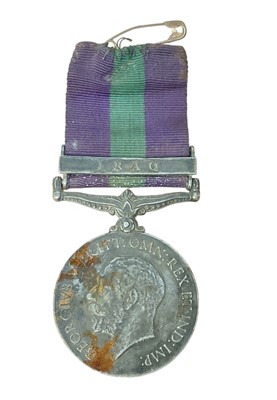 Lot George V General Service Medal with Iraq clasp, named to S. Nurse N. M. Chambers