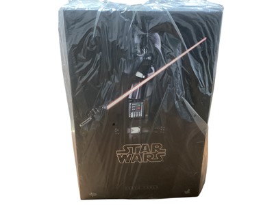 Lot 182 - Star Wars Hot Toys 1/6th Scale action figure 'Star Wars' Darth Vader, boxed MMS279.