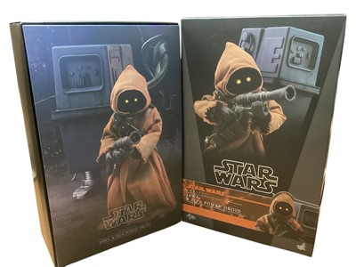 Lot 185 - Star Wars Hot Toys 1/6th Scale action figure 'Star Wars' Jawa & EG-6 Power Droid, boxed MMS554.