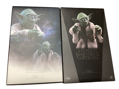 Lot 195 - Star Wars Hot Toys 1/6th Scale action figure 'Star Wars The Empire Strikes Back' Yoda, boxed MMS369.