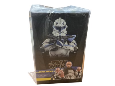 Lot 210 - Star Wars Hot Toys 1/6th Scale action figure 'Clone Wars' Captain Rex, boxed TMS018.