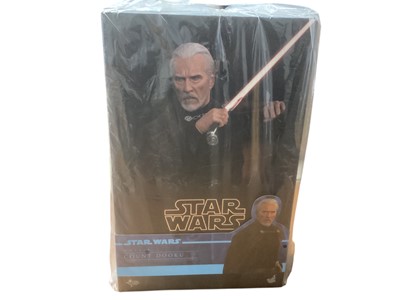 Lot 225 - Star Wars Hot Toys 1/6th Scale action figure 'Episode II' Count Dooku, boxed, MMS496.