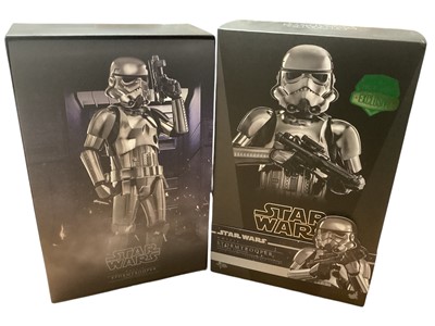 Lot 252 - Star Wars Hot Toys 1/6th Scale action figure (Exclusive) Stormtrooper (chrome version), boxed, MMS615.