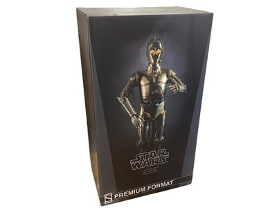 Lot 164 - Star Wars Sideshow 1/4 Scale action figure C-3PO.