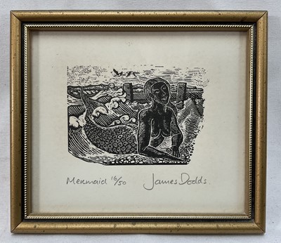 Lot 17 - James Dodds, two woodcut prints and limited edition book 'Essex Ballards' by Charles Edwin Benham and illustrated by Andrew Dodds